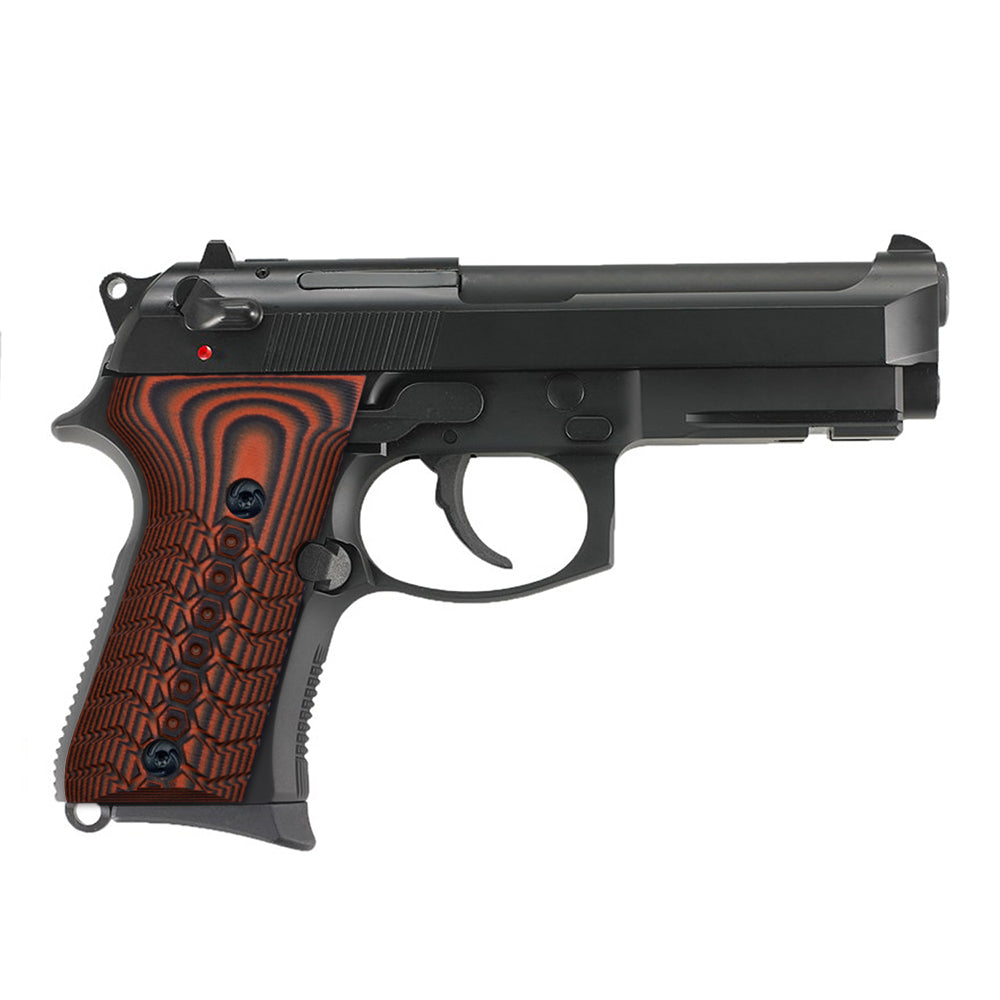 Guuun Beretta 92FS Compact Beretta 96 Compact G10 Grips OPS Mechanical Texture B92C WU - Guuun Grips