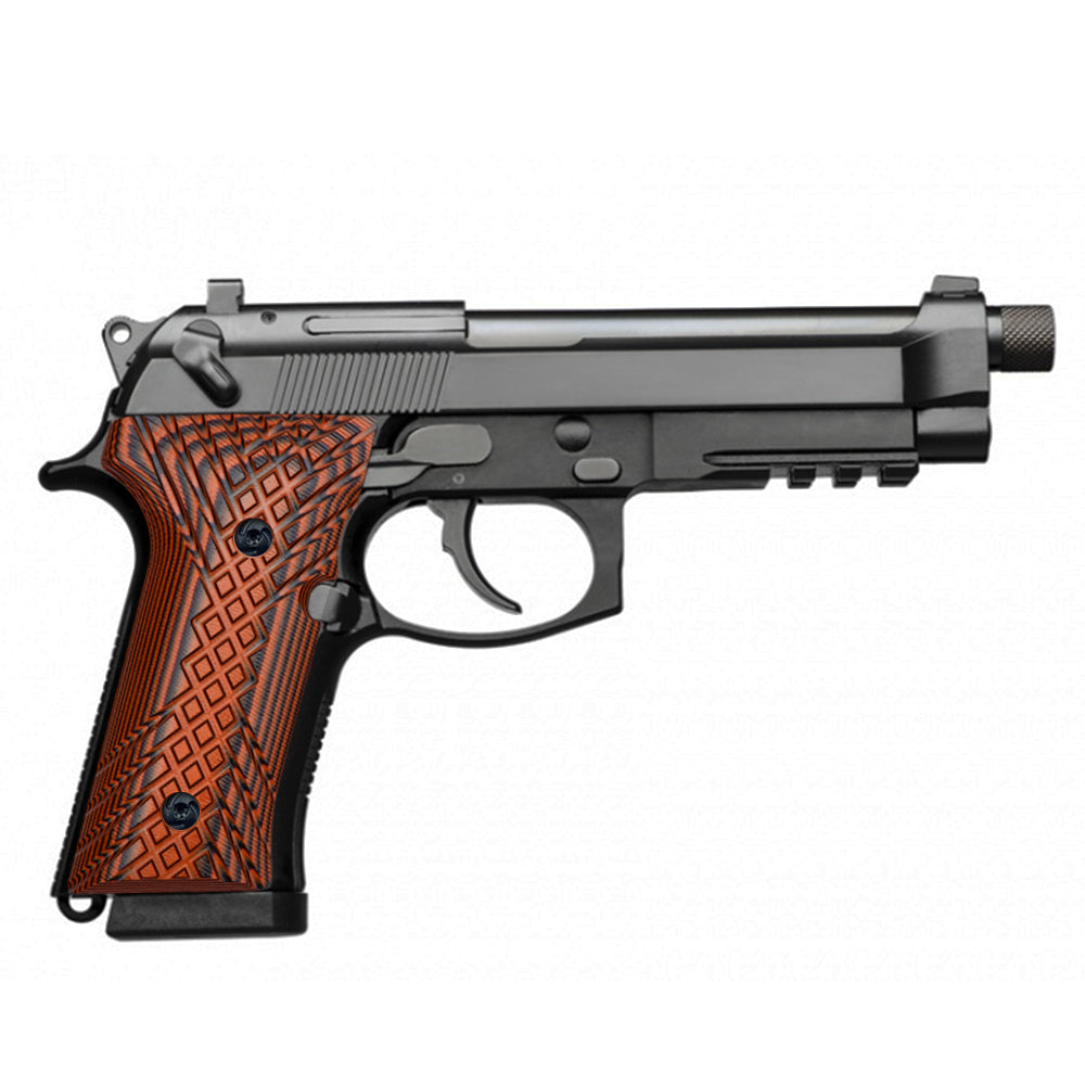 Guuun Beretta 92X G10 Grips for Beretta M9A3 & Beretta 92 Vertec Crosshatch Texture B92V-JX - Guuun Grips