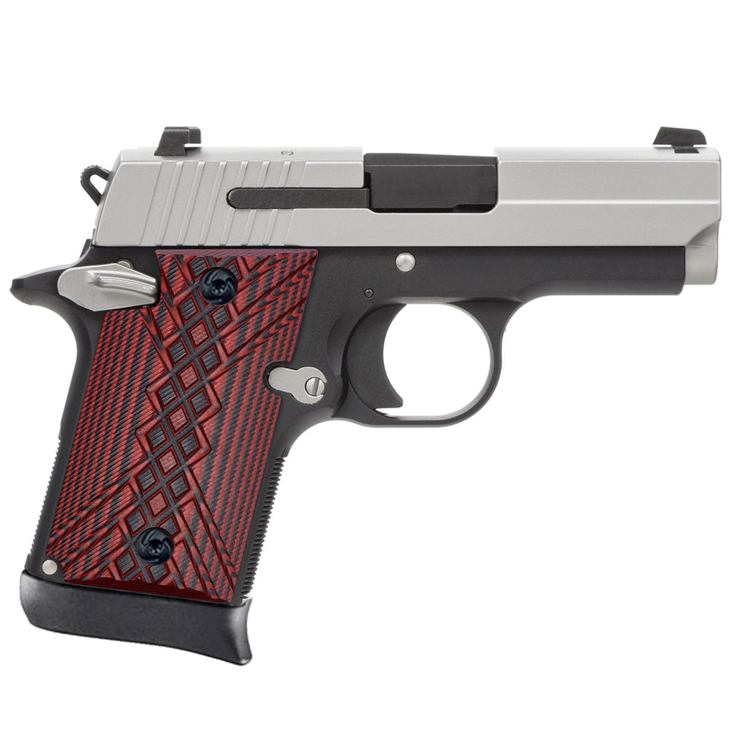 Guuun G10 Grips for Sig Sauer P938 OPS Crosshatch Texture - P9-JX - Guuun Grips