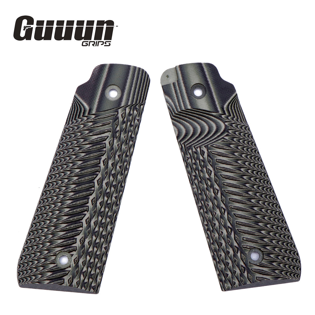 Guuun Ruger Mark IV 22/45 Grips G10 OPS Eagle Wings Diamond Texture R22-AD - Guuun Grips