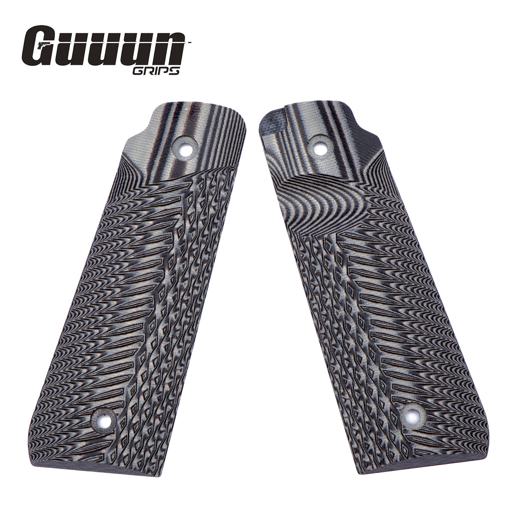 Guuun Ruger Mark IV 22/45 Grips G10 OPS Eagle Wings Diamond Texture R22-AD - Guuun Grips