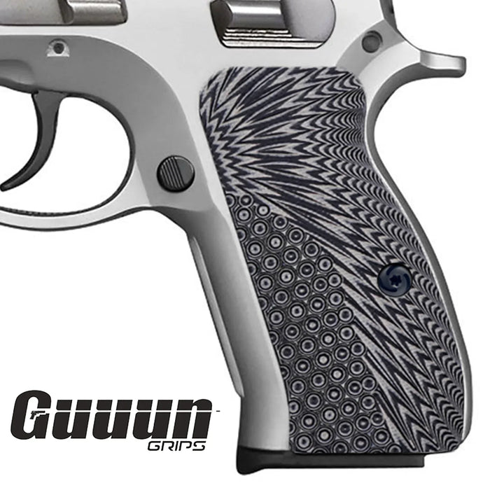 Guuun CZ 75 Compact Grips G10 OPS Texture fit CZ P-01 Canik55 PCR CZ75D CZ85 Compact H6C A - Guuun Grips