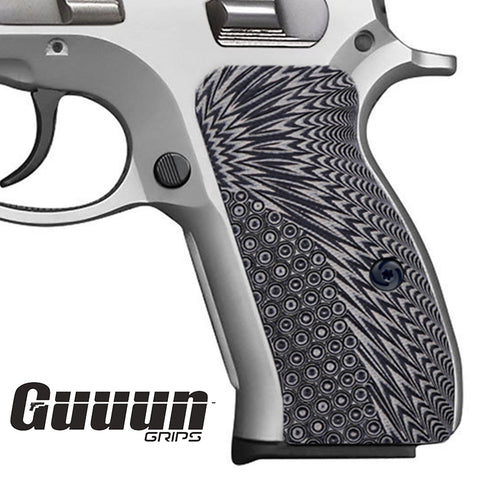 Guuun CZ 75 Compact Grips G10 OPS Texture fit CZ P-01 Canik55 PCR CZ75D CZ85 Compact H6C A - Guuun Grips