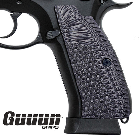 Guuun CZ 75 Grips Full Size SP-01 Shadow Tactical CZ SP01 Grips Eagle Wing Texture SP1 A - Guuun Grips