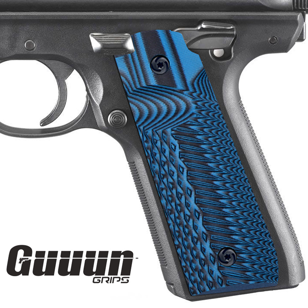 Guuun Ruger Mark IV 22/45 Grips G10 OPS Eagle Wings Diamond Texture R22-AD - Guuun Grips