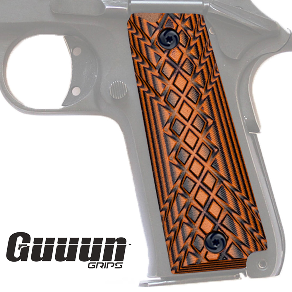 Guuun G10 Grips for Rock Island Baby Rock 380 Crosshatch Texture R3-JX - Guuun Grips