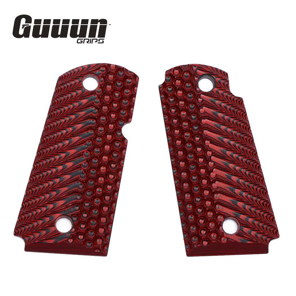 Guuun Kimber Micro Carry 9 9mm Grips G10 Grips, Aggressive OPS Tactical Texture K9-LX - Guuun Grips