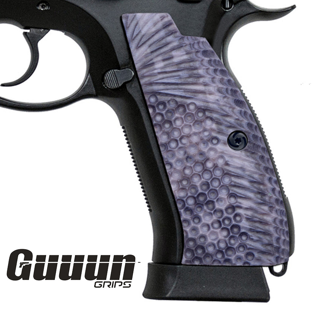 Guuun CZ 75 Grips Full Size SP-01 Shadow Tactical CZ SP01 Grips Eagle Wing Texture SP1 A - Guuun Grips