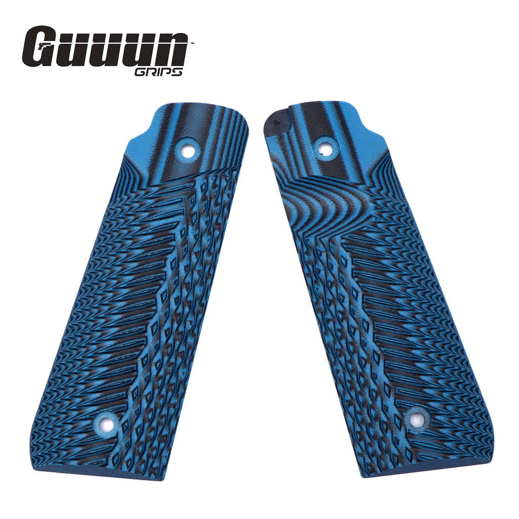 Guuun Ruger Mark IV 22/45 Grips G10 OPS Eagle Wings Diamond Texture R22-AD - Guuun Grips