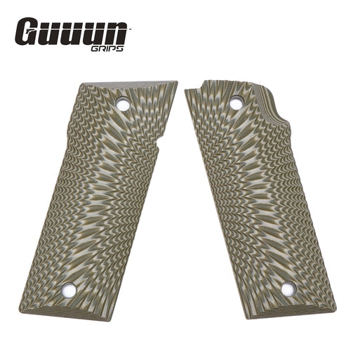 Guuun G10 Grips for Coonan 357 Automatic Magnum 1911 Gun Grip Sunburst Texture CN1-S - Guuun Grips