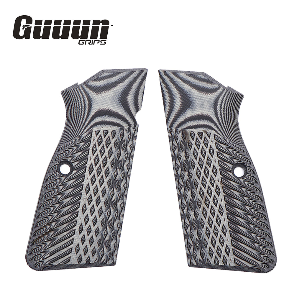 Guuun G10 Grips for Browning Hi Power BR9 Eagle Wings Diamond Texture HP1-AD - Guuun Grips