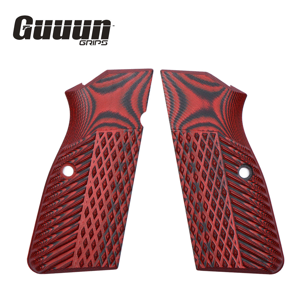 Guuun G10 Grips for Browning Hi Power BR9 Eagle Wings Diamond Texture HP1-AD - Guuun Grips