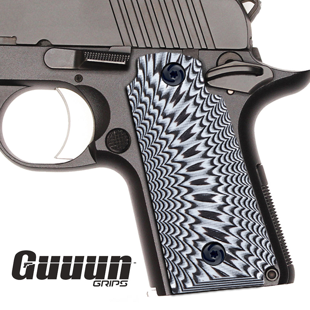 Guuun Kimber Micro Carry 380 ACP G10 Grips with Ambi, Sunburst Tactical Texture K3-S - Guuun Grips