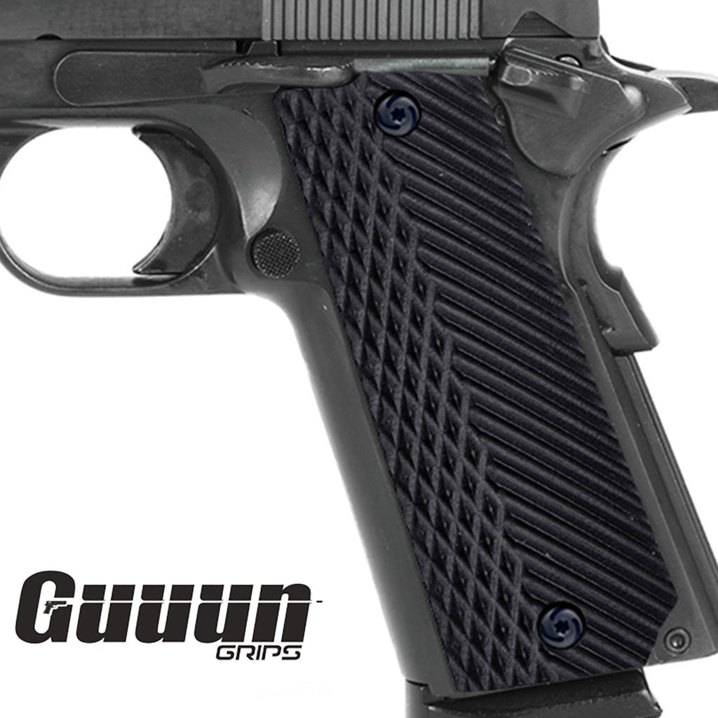 Guuun G10 Grips for Llama MAX-1 C/F or L/F, Diamond Cut Texture LL2-AD - Guuun Grips