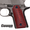 Guuun Kimber Micro Carry 380 ACP G10 Grips with Ambi, Sunburst Tactical Texture K3-S - Guuun Grips