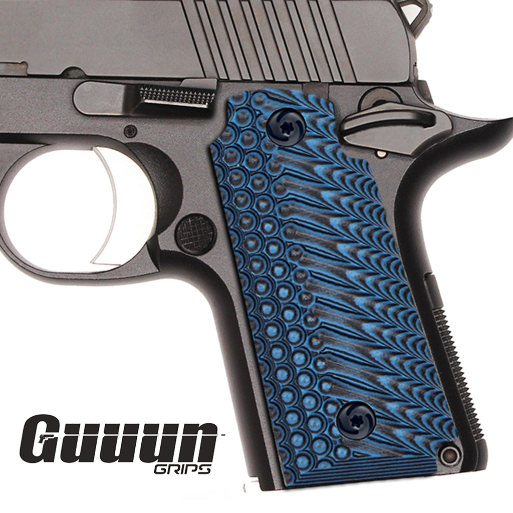 Guuun Kimber Micro Carry 380 ACP G10 Grips with Ambi, OPS Tactical Texture K3-LX - Guuun Grips