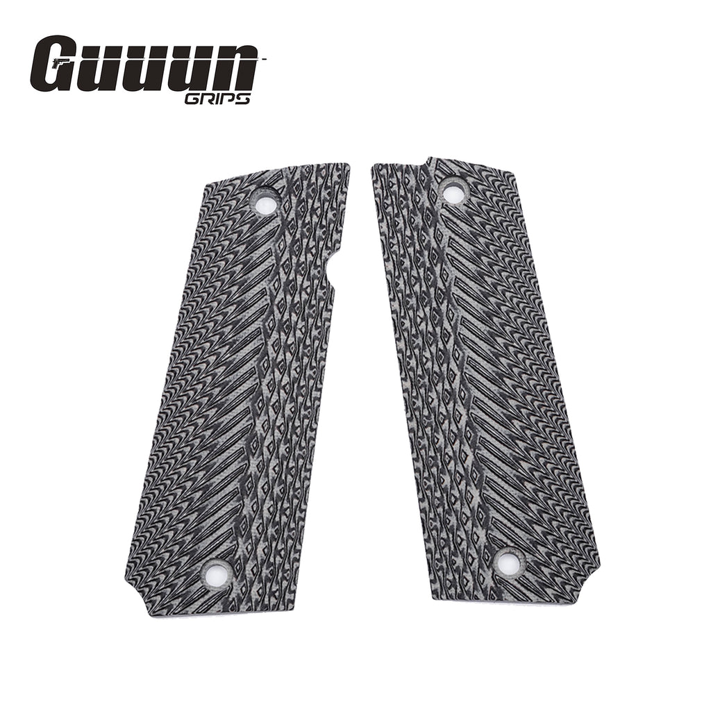 Guuun G10 Grips for Llama MAX-1 C/F or L/F, Diamond Cut Texture LL2-AD - Guuun Grips