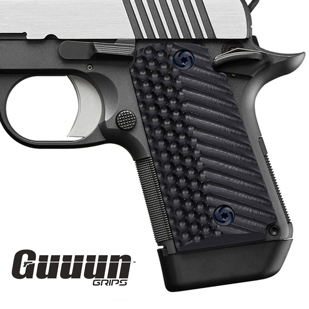 Guuun Kimber Micro Carry 9 9mm Grips G10 Grips, Aggressive OPS Tactical Texture K9-LX - Guuun Grips