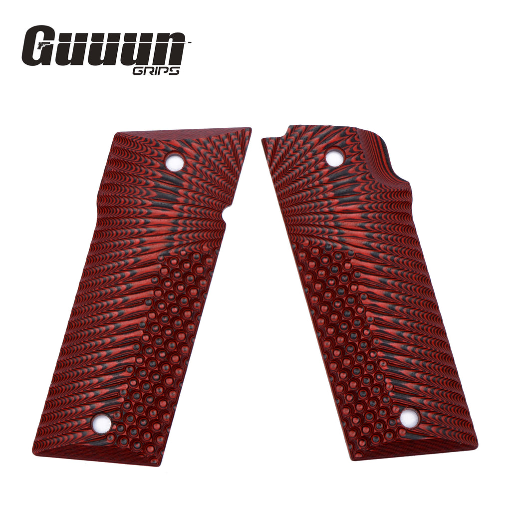 Guuun G10 Grips for Coonan 357 1911 Gun Grip OPS Eagle Wing Texture CN1-A - Guuun Grips