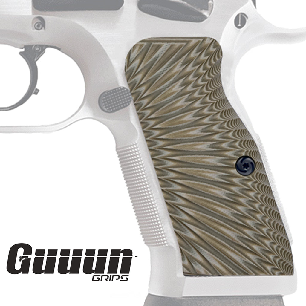 Guuun G10 Grips for Large Frame Tanfoglio / EAA Witness Starburst Texture Medium T95-S - Guuun Grips