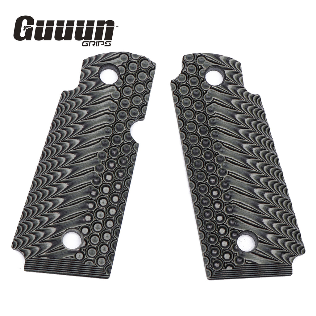 Guuun Kimber Micro Carry 380 ACP G10 Grips with Ambi, OPS Tactical Texture K3-LX - Guuun Grips