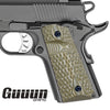 G10 Pistol Grips for Compact 1911 Officer, Diamond Cut Big Scoop Texture - H1C-DM2 - Guuun Grips