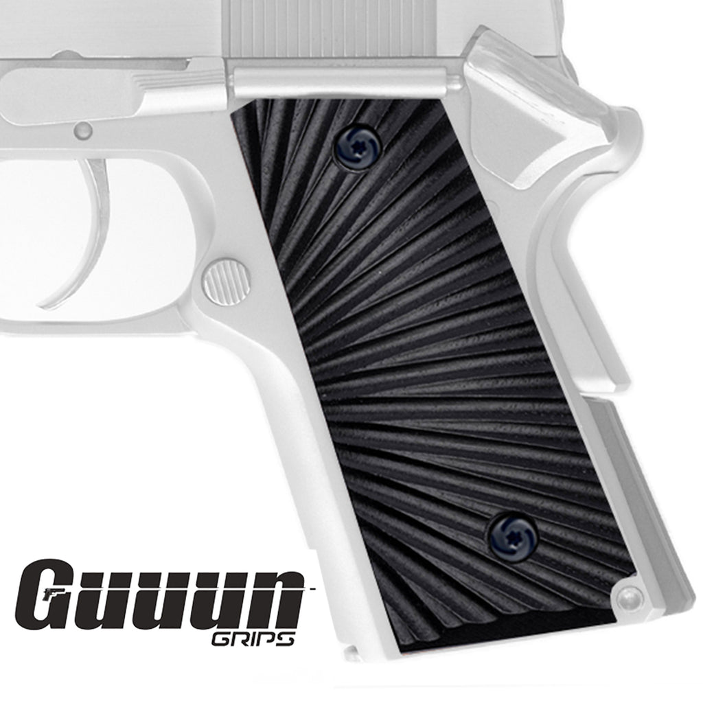 Guuun G10 Grips Subcompact para Ordnance 1911 Carry 9 C6 LDA Starburst Texture PC6-S - Guuun Grips