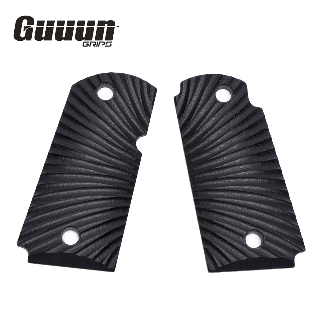 Guuun Kimber Micro Carry 9 9mm Grips G10 Grips, Aggressive Sunburst Tactical Texture K9-S - Guuun Grips