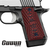 Guuun Kimber Micro Carry 9 9mm Grips G10 Grips, Aggressive OPS Crosshatch Texture K9-X - Guuun Grips