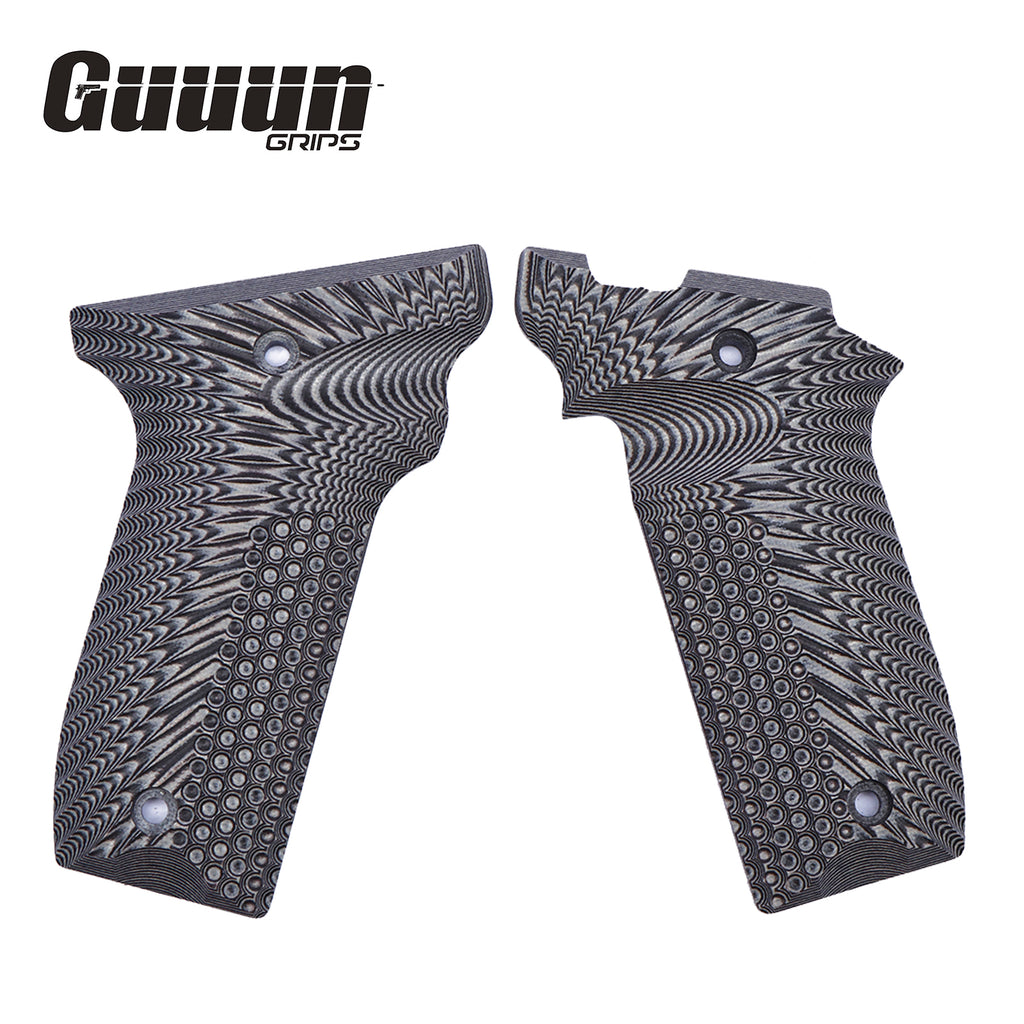 Guuun G10 Grips for S&W Victory 22 SW22 Grips, OPS Eagle Wing Texture V22-A - Guuun Grips