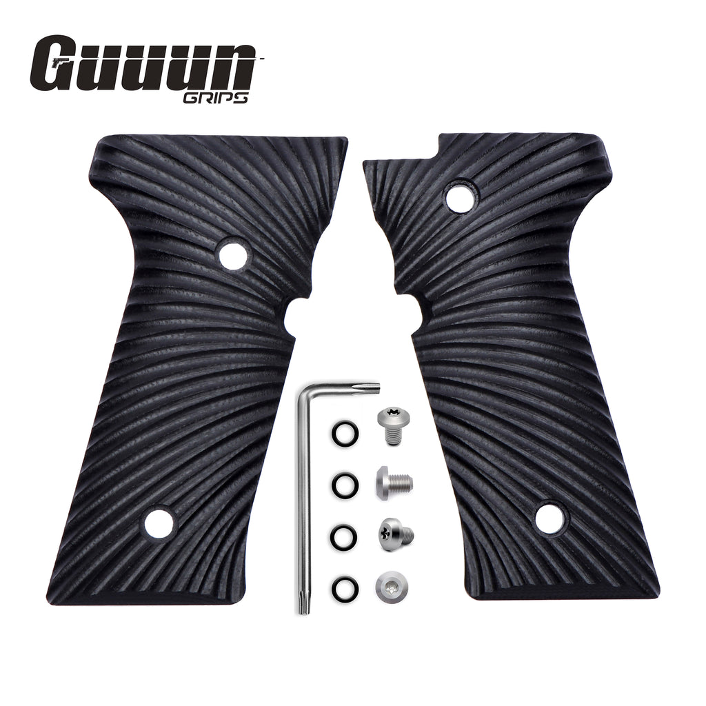 Guuun G10 Grips for Beretta M9A3 & Beretta 92 Vertec, Sunburst Tactical Texture B92V-S - Guuun Grips