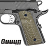 G10 Gun Grips for 1911 Compact/Officer, OPS Eagle Wing Texture - 8 Color Options - H1C-A - Guuun Grips