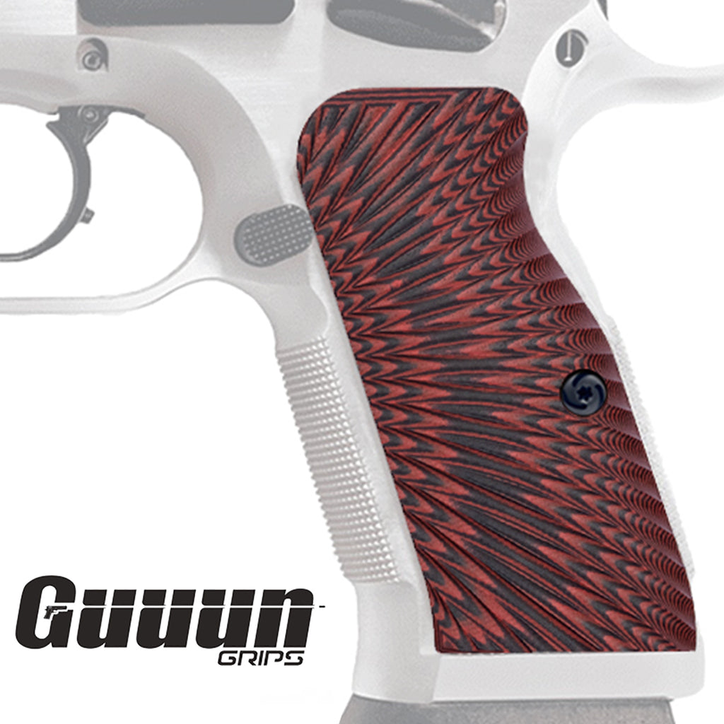 Guuun G10 Grips for Large Frame Tanfoglio / EAA Witness Starburst Texture Medium T95-S - Guuun Grips