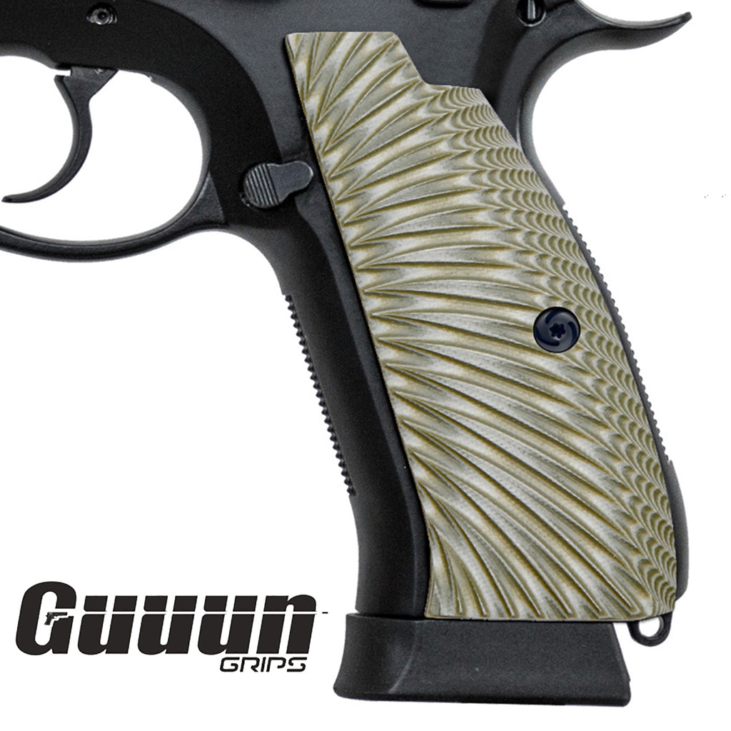 Guuun CZ 75B Grips Full Size G10 CZ75 SP-01 Pistol Grip Sunburst Texture - SP1 S - Guuun Grips