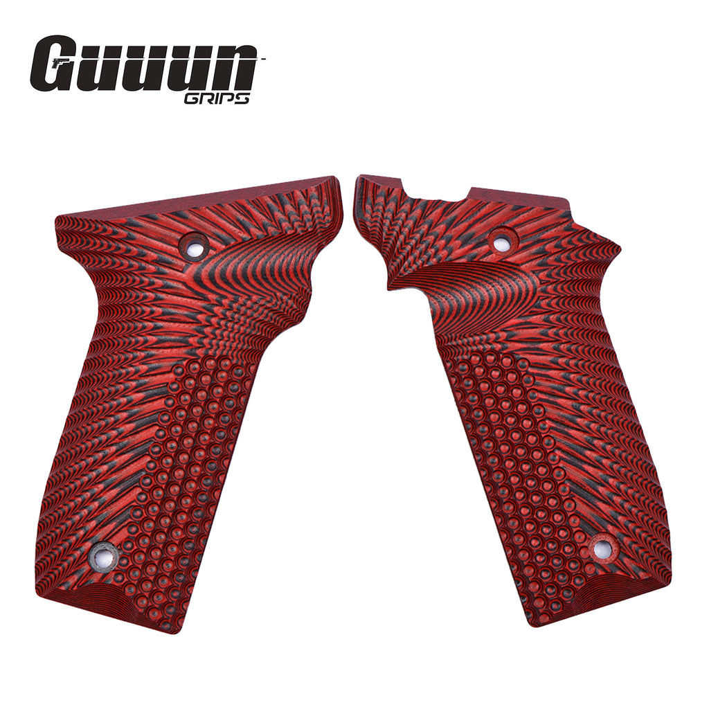 Guuun G10 Grips for S&W Victory 22 SW22 Grips, OPS Eagle Wing Texture V22-A - Guuun Grips