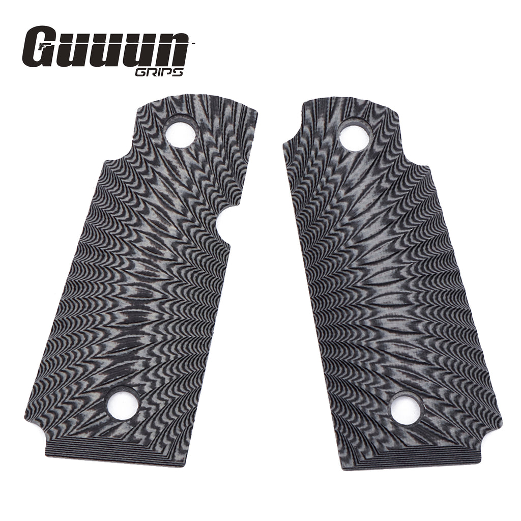 Guuun Kimber Micro Carry 380 ACP G10 Grips with Ambi, Sunburst Tactical Texture K3-S - Guuun Grips